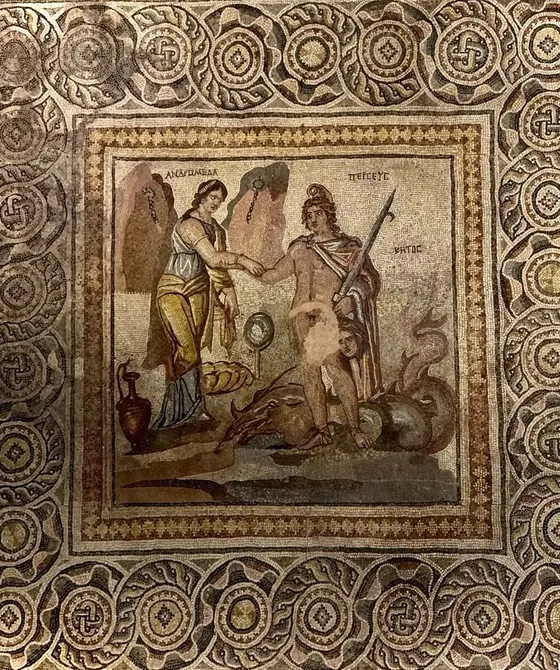 A mosaic at Zeugma